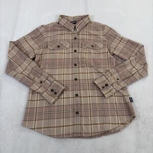 Patagonia Women’s Plaid Button Up Shirt Medium 100% Organic Cotton Flannel Chrty
